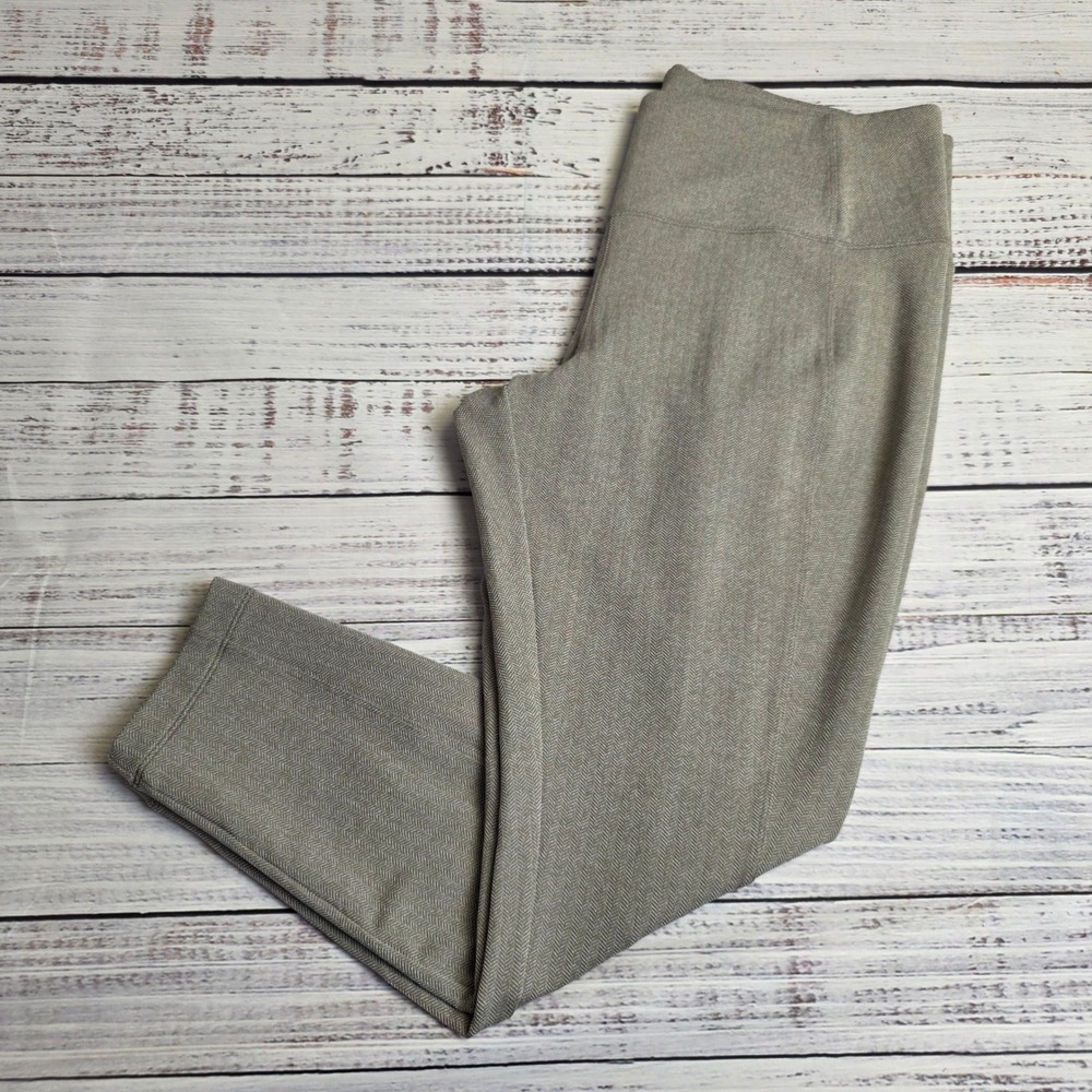 Athleta Delancey Herringbone Tight‎ Brown Tan Leggings 1X 487663-07 FA21